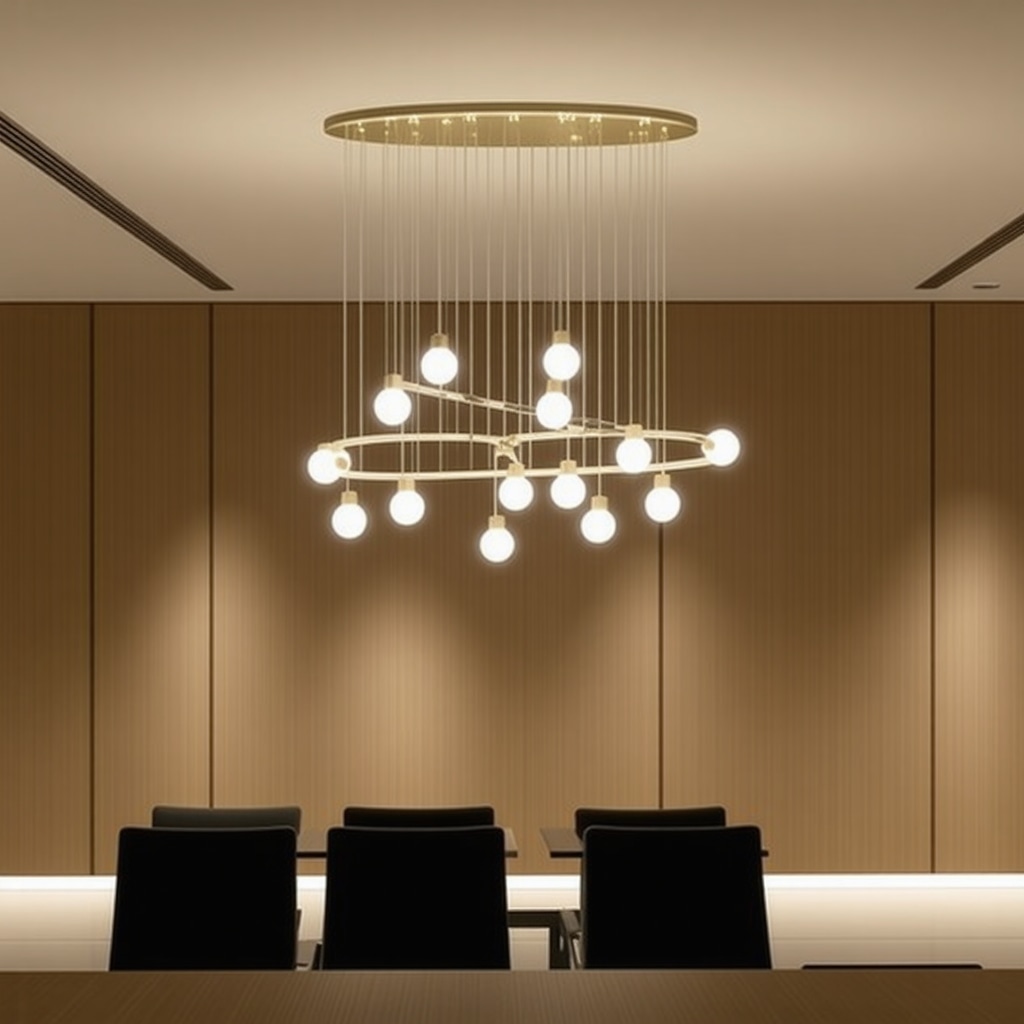 Contemporary interior with G9 LED lighting fixture