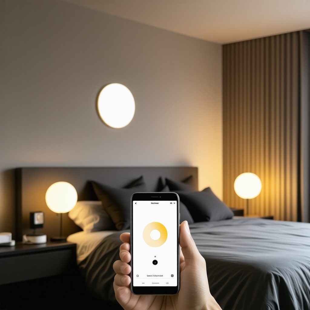 Pametni rasvjetni sustav upravljan putem mobilne aplikacije za prilagodbu atmosfere u sobi