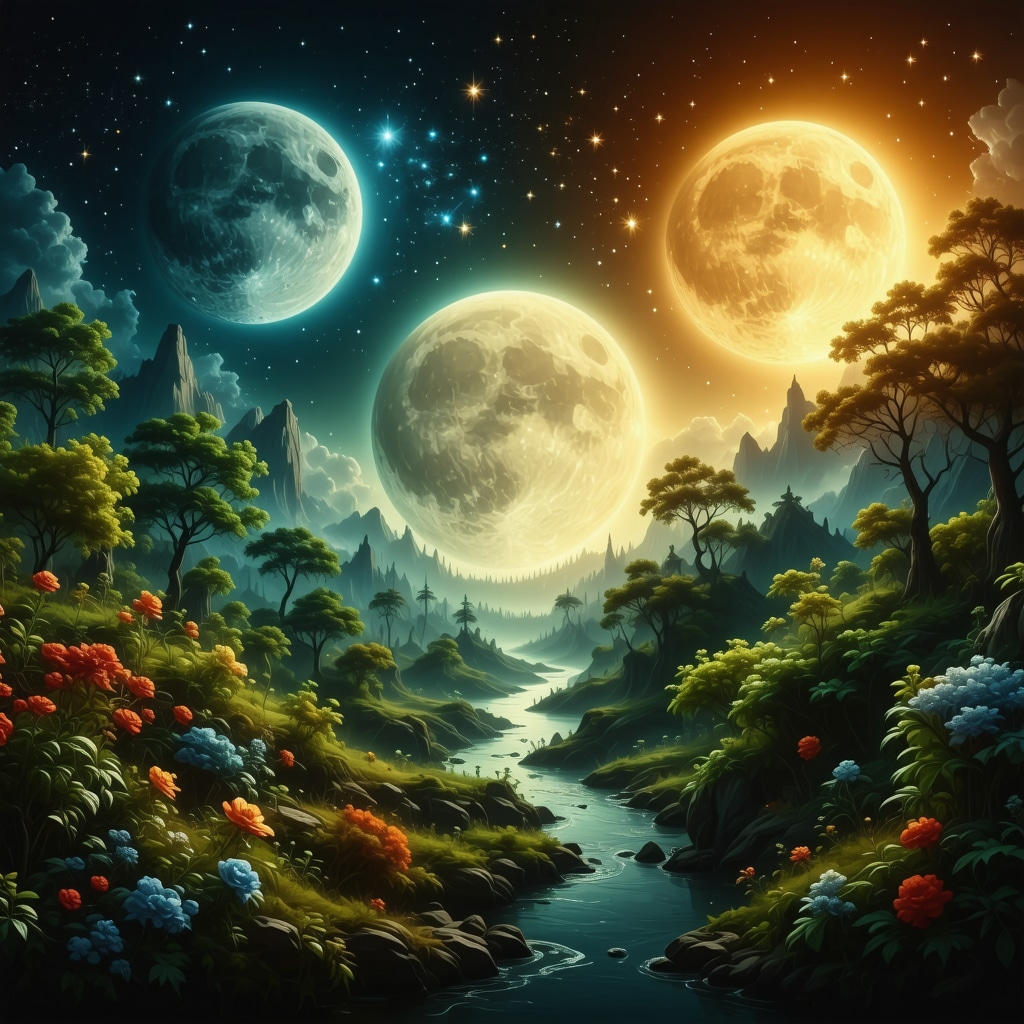 Ilustracija dinamičkog LED sustava koji prati prirodne cikluse s elementima sunca i mjeseca