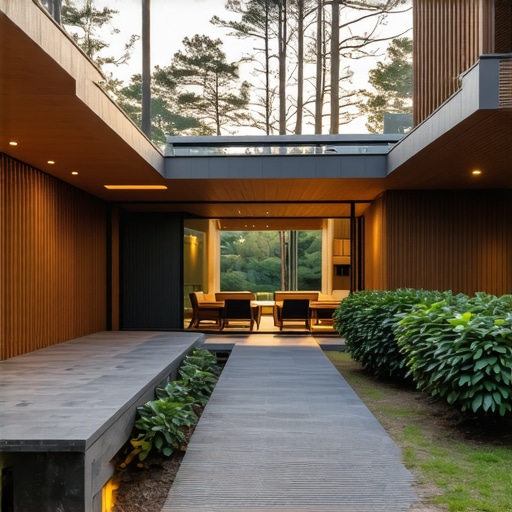 Eco-friendly house with solar lighting Modern house with solar panels and natural lighting features