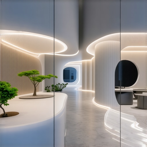 Interior lighting with natural motifs, smart sensors, and eco-friendly materials
