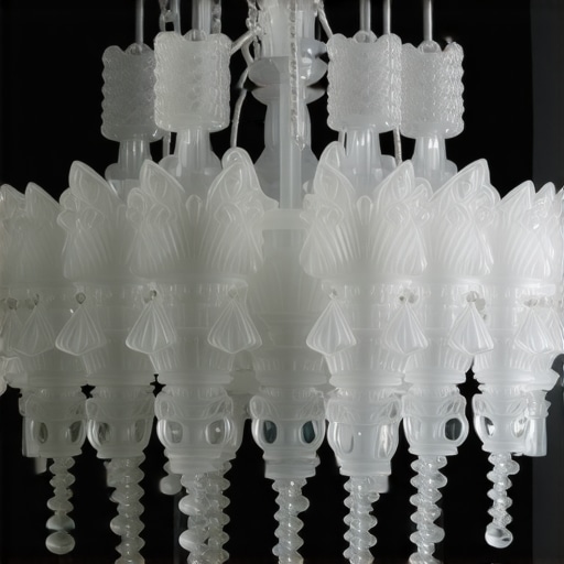 Crystal chandelier parts produced by 3D printing technology