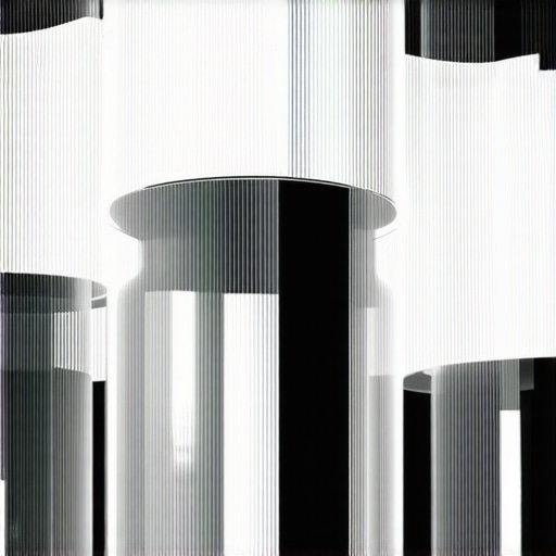 AI-controlled sculptural lighting with dynamic effects in contemporary interior