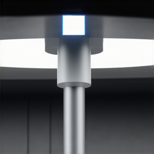 Advanced outdoor lighting system with AI sensors and IoT connectivity at night