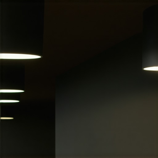 High-tech smart lighting with AI integration and eco-friendly design