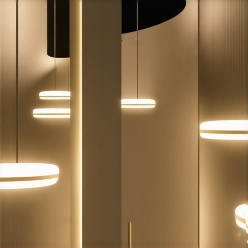 Interior with advanced modular LED lighting and sensors