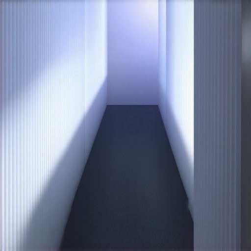 Modern interior with OLED panels and fiber optic lighting