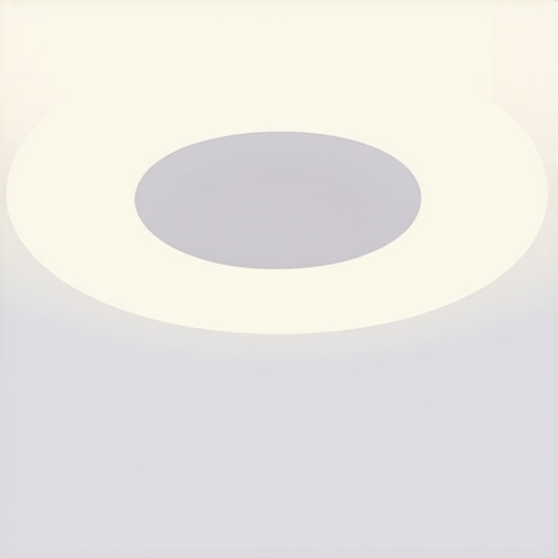 Modern interior with advanced smart LED ceiling lights and IoT control system