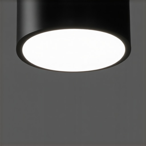 Advanced smart lighting system controlled via mobile app, showcasing IoT connectivity