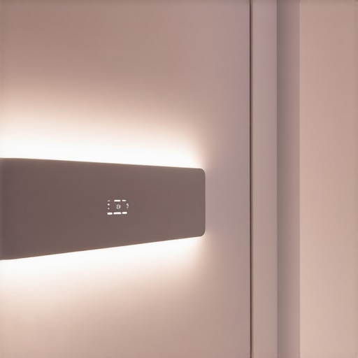 Smart lighting system controlling ambiance in contemporary interior design
