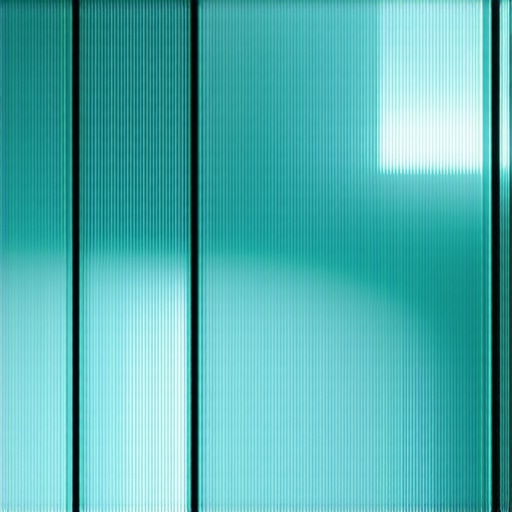 Modern interior with innovative textured glass panels and ambient lighting
