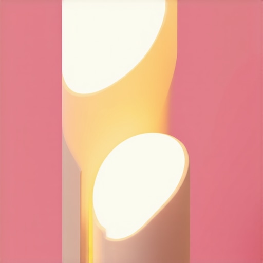 Sculptural modern floor lamp with smart controls and eco-friendly materials