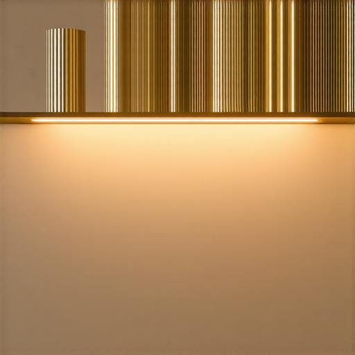 Contemporary living room with advanced lighting solutions and textured materials