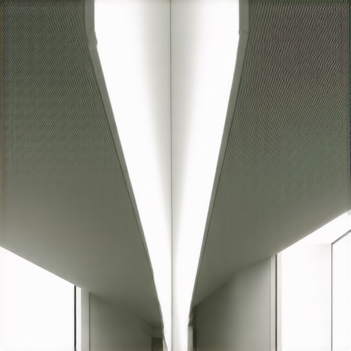 Modern aluminum profile with integrated LED diffusers and sensors