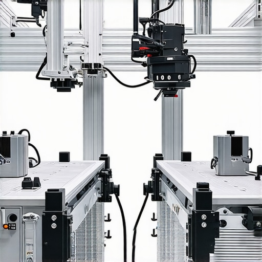 High-tech automated system cleaning glass panels in lighting fixtures