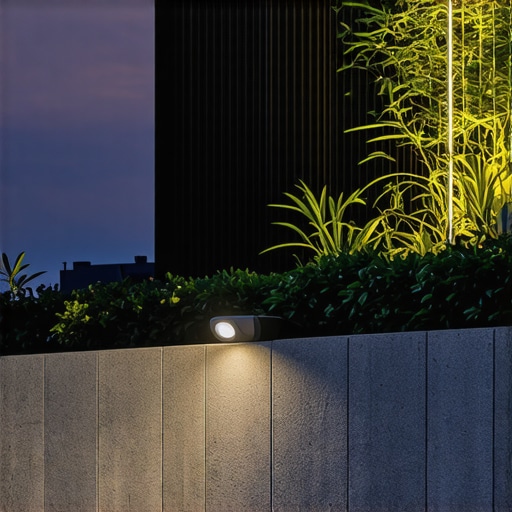Modern outdoor lighting system with sensors and LED