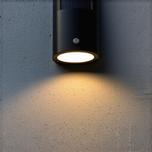Innovative outdoor wall light design Modern outdoor wall light with solar panel and sensors