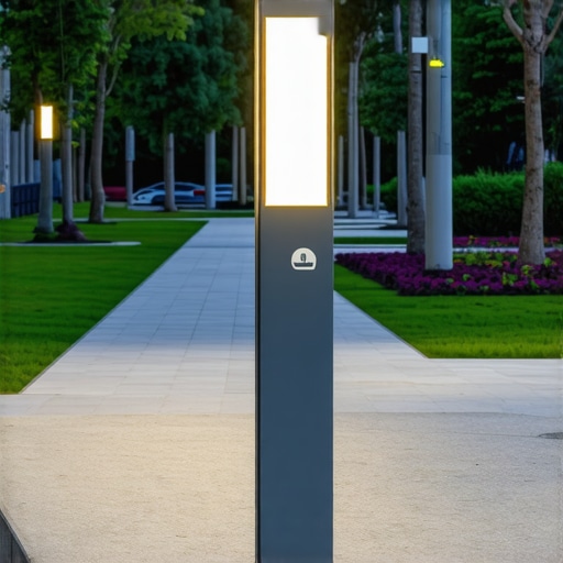 Moderna solarna i LED rasvjeta u zelenom parku s IoT senzorima
