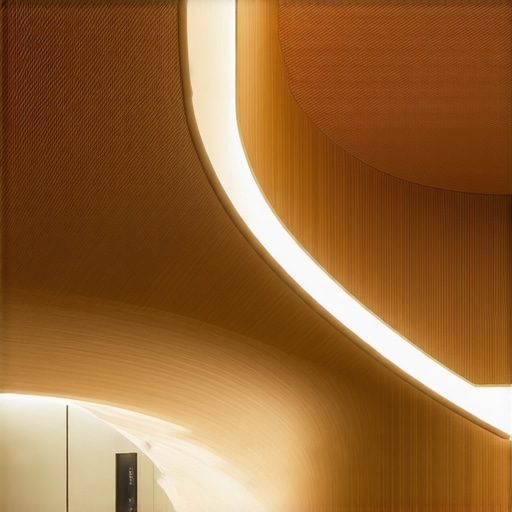 Skulpturalni ratanski luster s LED rasvjetom u modernom interijeru