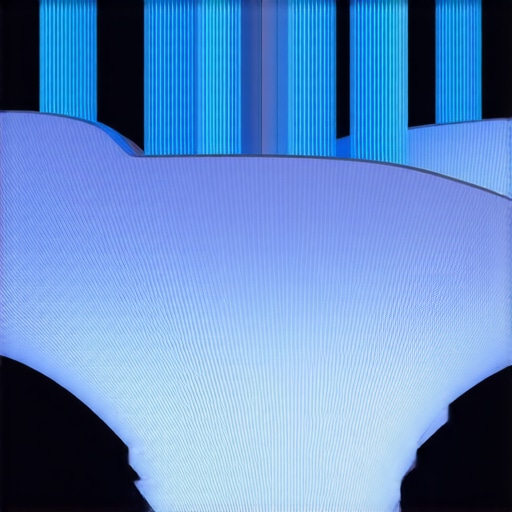 Modern artistic LED lighting fixture suitable for interior design.