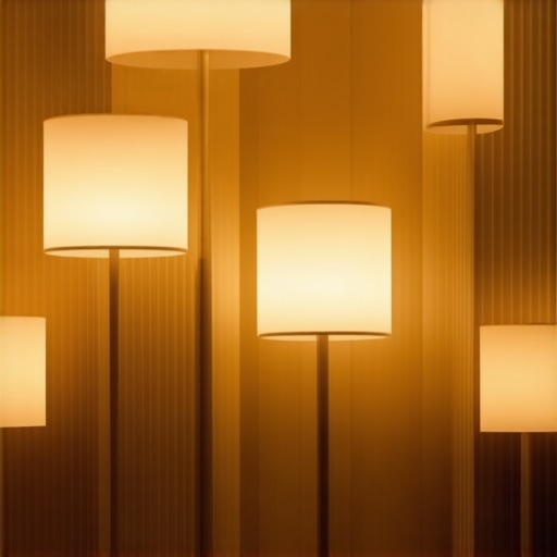 Modern interior with layered lighting elements creating a cozy atmosphere