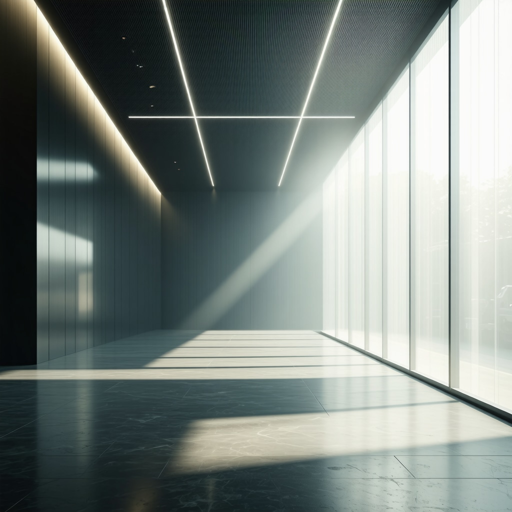 Lighting design expert analyzing light distribution using advanced software