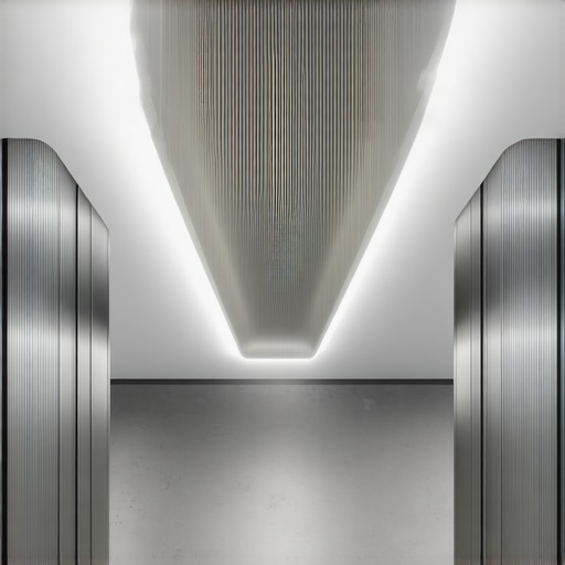 Close-up of LED lighting strips with aluminum profiles in contemporary interior