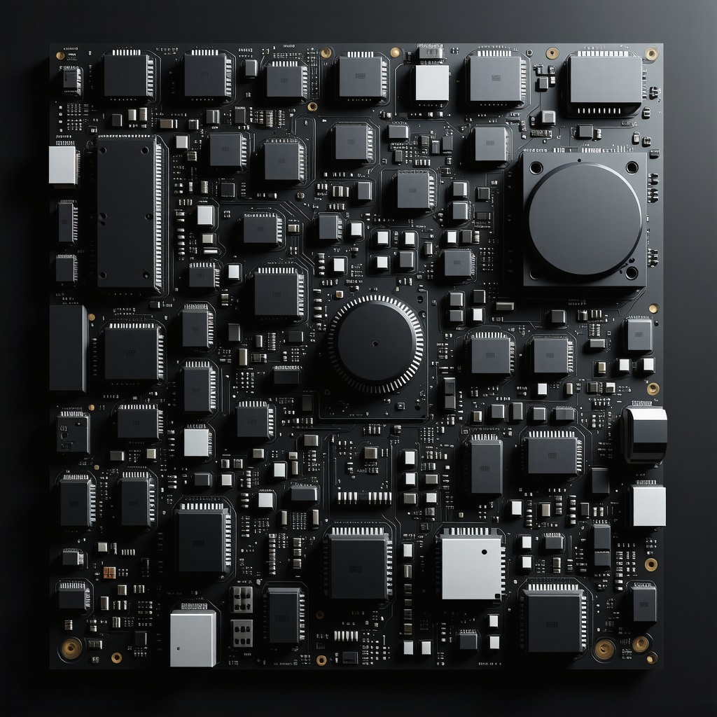 Close-up of advanced electrical components made from innovative materials