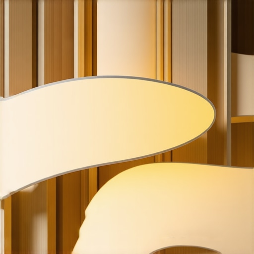 Contemporary ceiling light with organic forms in minimalist design