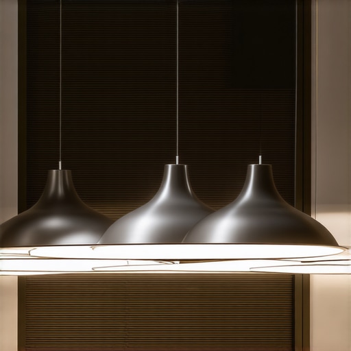 Elegant contemporary lighting fixture in home interior