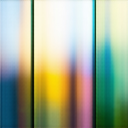 Close-up of textured glass surface with diffuse lighting effects