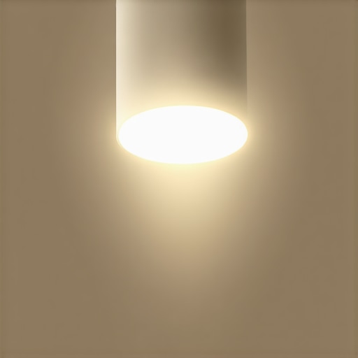 Futuristic smart spot lights with IoT control in modern interior