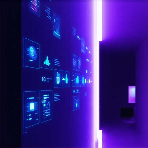 Sustav pametne rasvjete s AI i senzorima u modernom interijeru