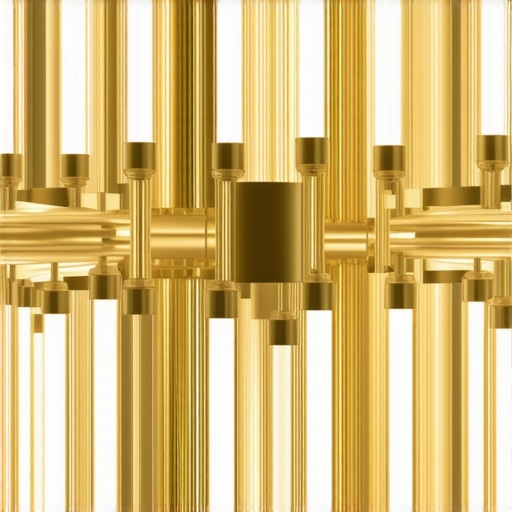 Ilustracija pametnog lustera sa integrisanim tehnologijama za kontrolu osvetljenja