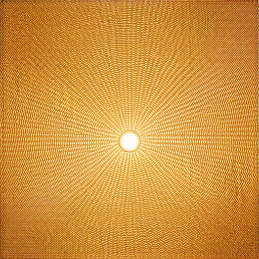 Rattan lamp with LED and smart controls in contemporary interior