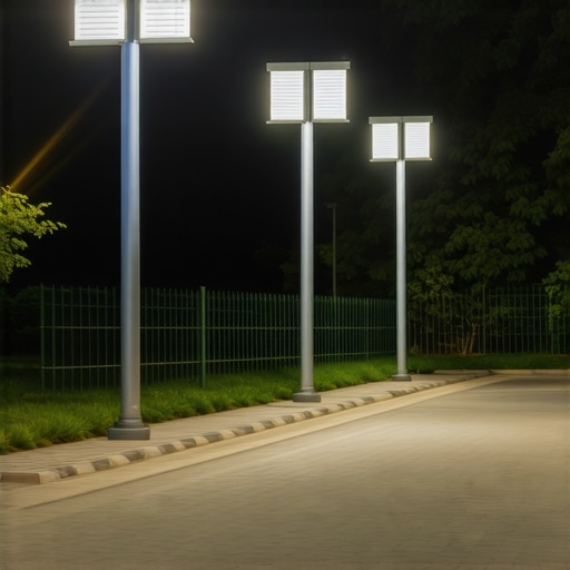 Ilustracija naprednog LED osvetljenja sa IoT kontrolom i senzorima