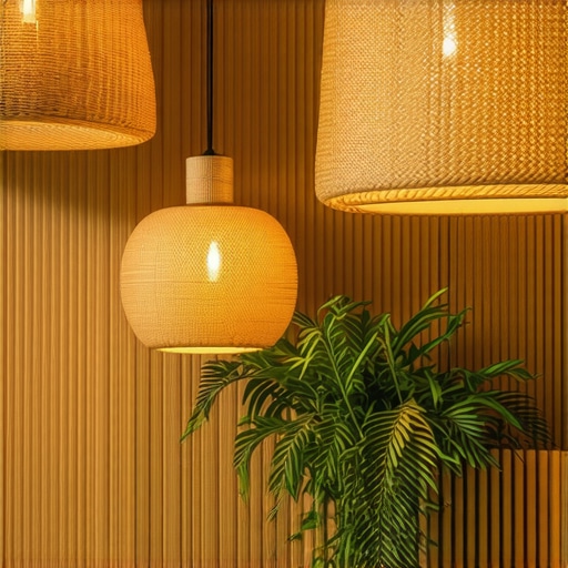 Rasvjeta od ratana: Rustikalne i Elegantne Ideje za Topli Dom