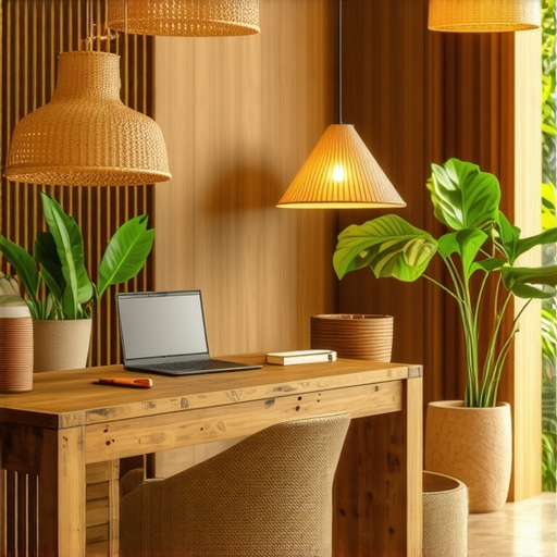 Rasvjeta od ratana: Trendovi i Ideje za Rustikalni Ured i Dom