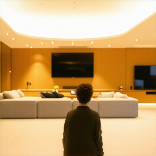 Modern home interior with smart E14 lighting control