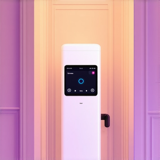 Smart Entryway Lighting System Modern smart lighting system with sensors and app control in an elegant entryway