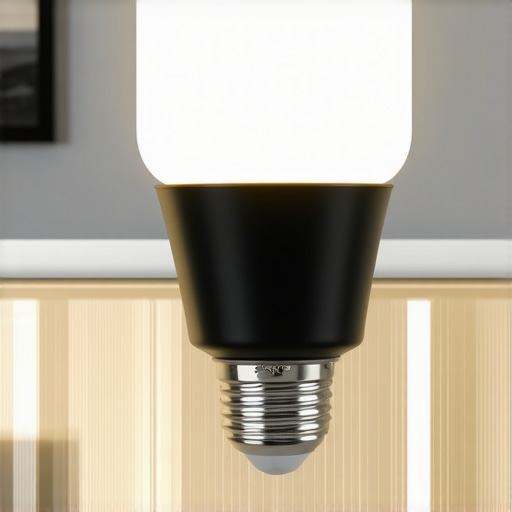 Modern smart G9 LED bulb in a contemporary interior with app control.