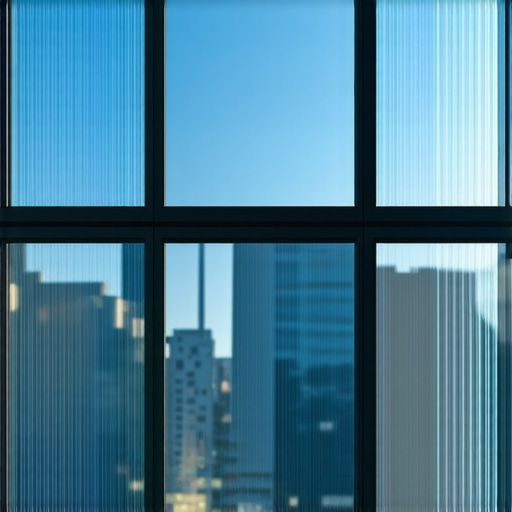 Advanced smart glass shading system integrated with IoT in a contemporary building