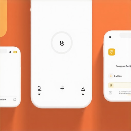 User controlling smart lighting through a mobile app in a modern home