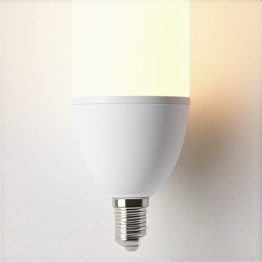 Modern smart IoT E14 lamp holder integrated into a home automation system