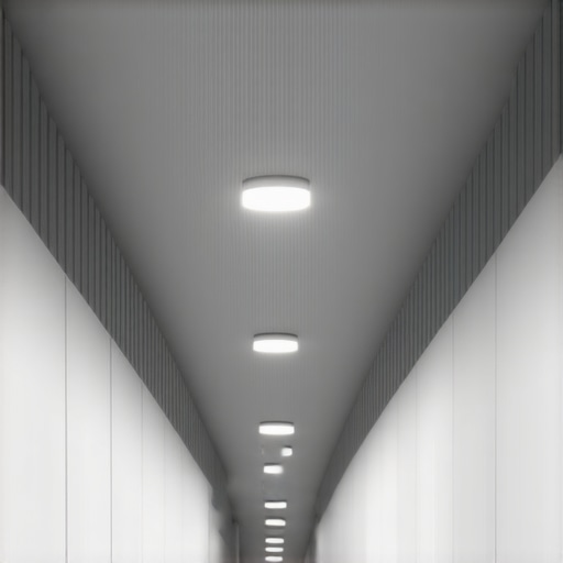 Illustration of smart sensors and IoT devices in lighting systems