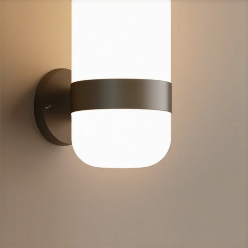 Contemporary smart wall lamp controlled via mobile app