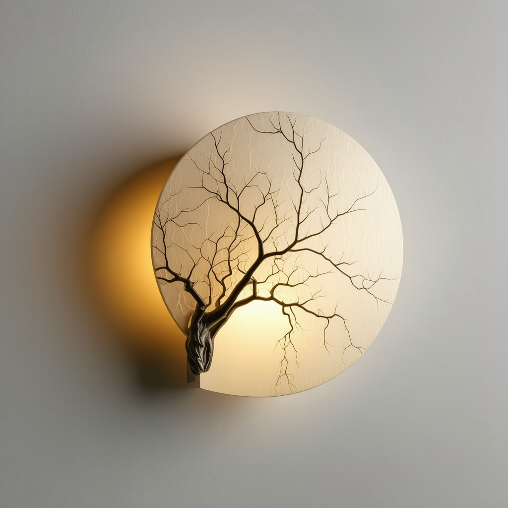 Modern sculptural lighting fixture emphasizing artistic expression in a minimalist interior.
