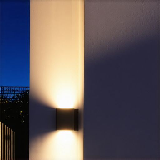 Modern outdoor lighting with sensors and artistic fixtures showcasing innovation