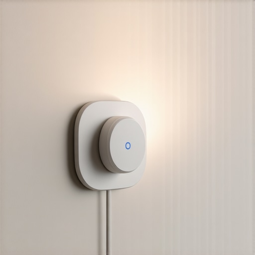 Modern E27 socket with integrated smart features in a stylish room