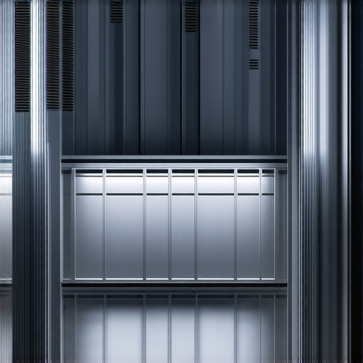 Modern building with integrated smart lighting system highlighting architectural details